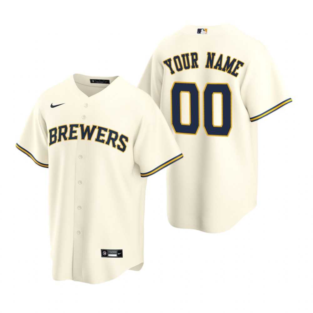 Milwaukee Brewers Customized Nike Cream Stitched MLB Cool Base Home Jersey,We sell and wholesale Milwaukee Brewers Customized Nike Cream Stitched MLB Cool Base Home Jersey on line form chian!